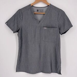 Figs Threads for Threads Caterina One Pocket Scrub Top Women’s Size XS in Gray